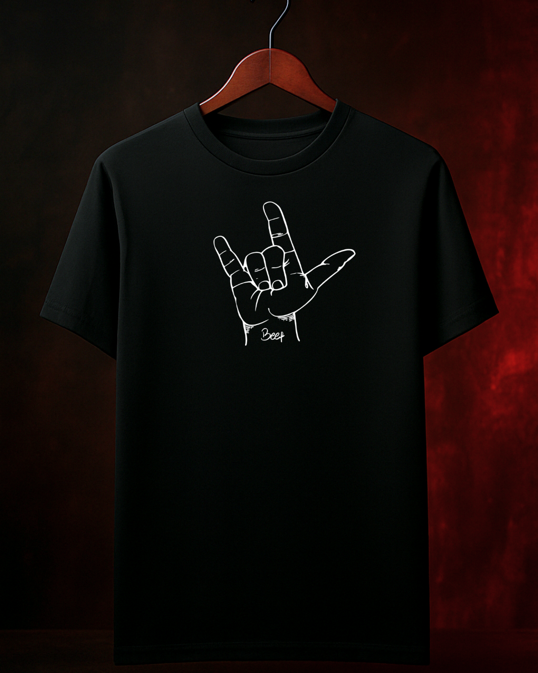 Camiseta Beef Barbecue Preta churrasco BBQ masculina - Smokey Wear