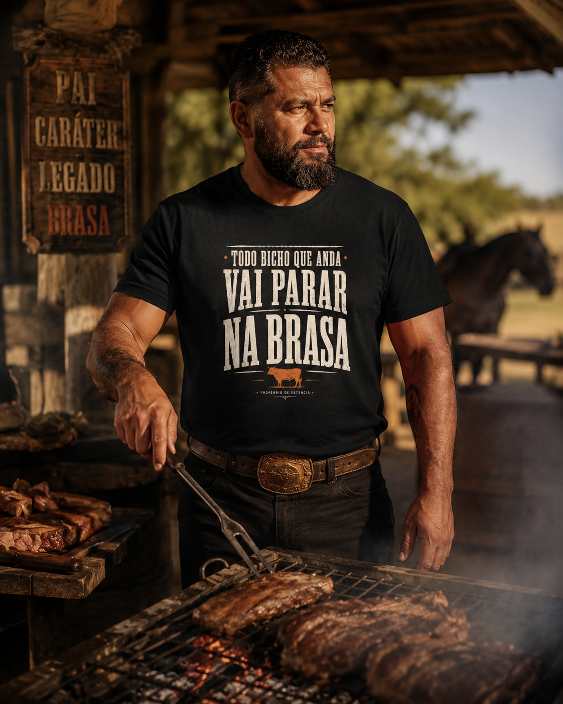 Camiseta Todo Bicho Vai Pra Brasa | Smokey Wear