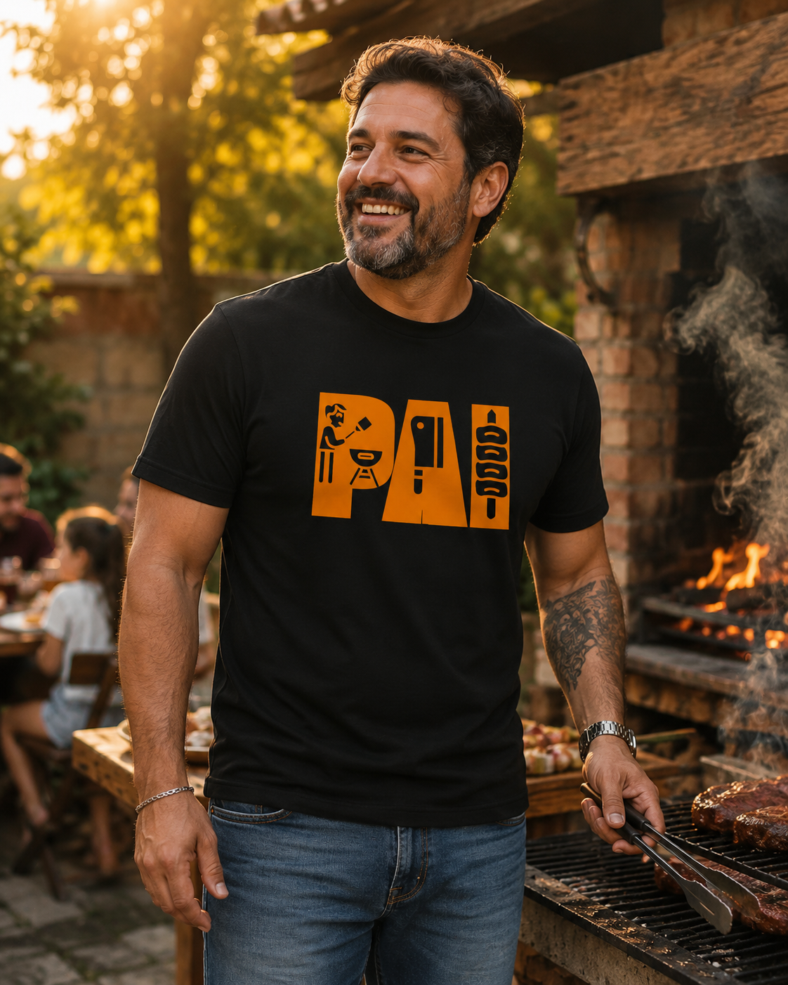 Camiseta  Pai da Brasa Masculina | SMOKEY WEAR