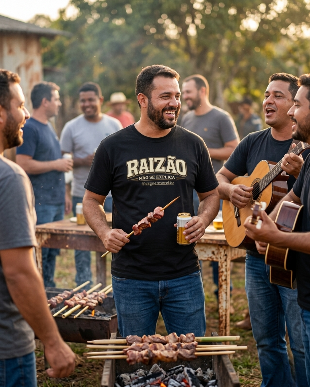 Camiseta “Raizão não se explica” | Preta | 100% Algodão | P ao 4G