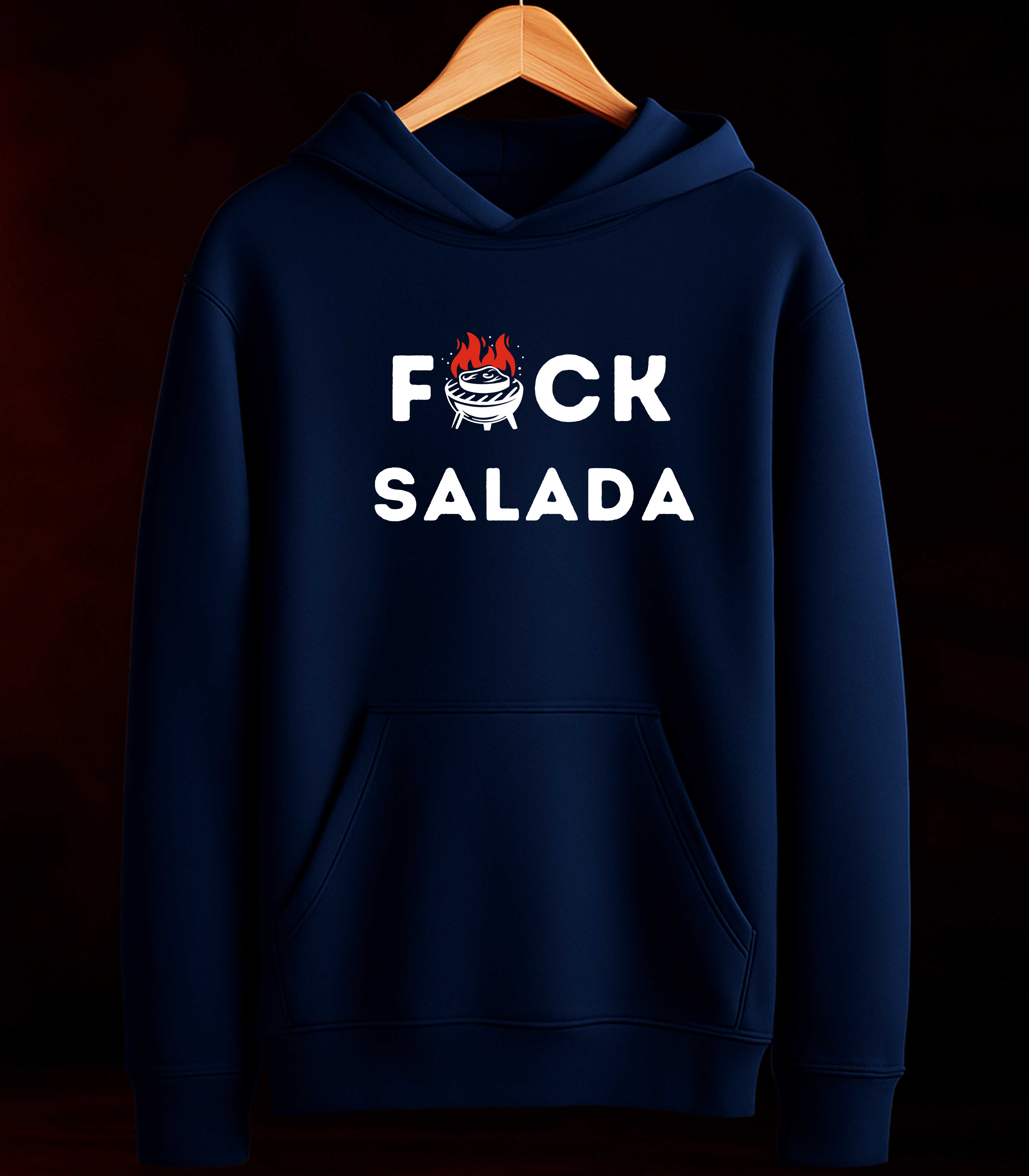 🔥 MOLETOM "F*CK SALADA" — Preto ou Marinho -  Algodão 100% Estampa Churrasco Tamanhos P ao 3G