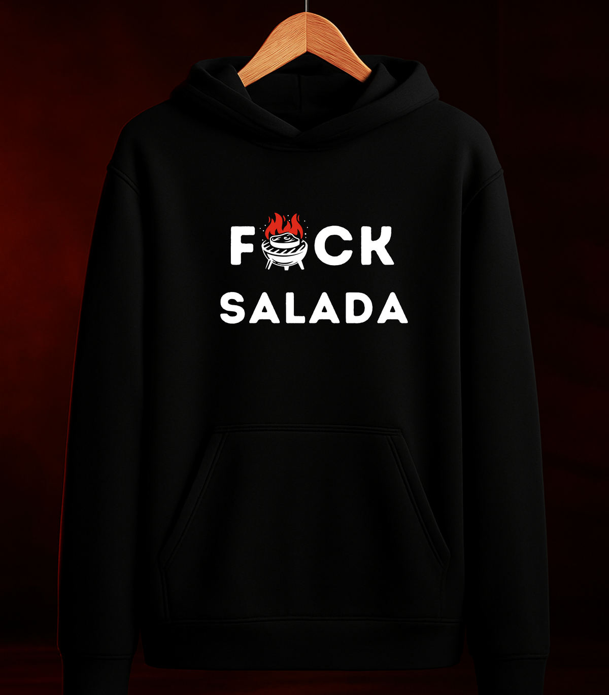 🔥 MOLETOM "F*CK SALADA" — Preto ou Marinho -  Algodão 100% Estampa Churrasco Tamanhos P ao 3G