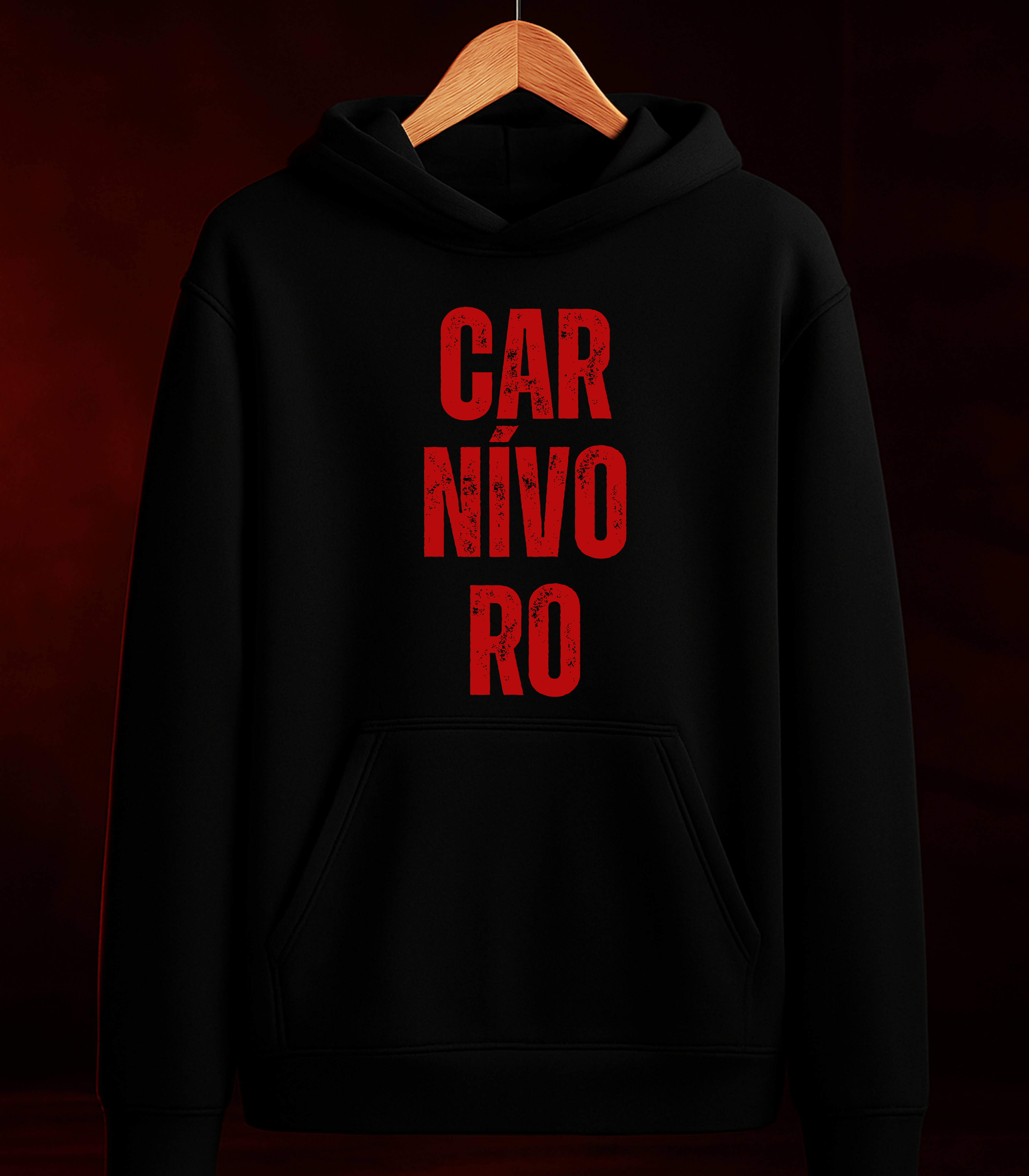 🔥 MOLETOM "CARNÍVORO" — Preto ou Branco | 100% Algodão | Tamanhos PP ao 3G 🔥