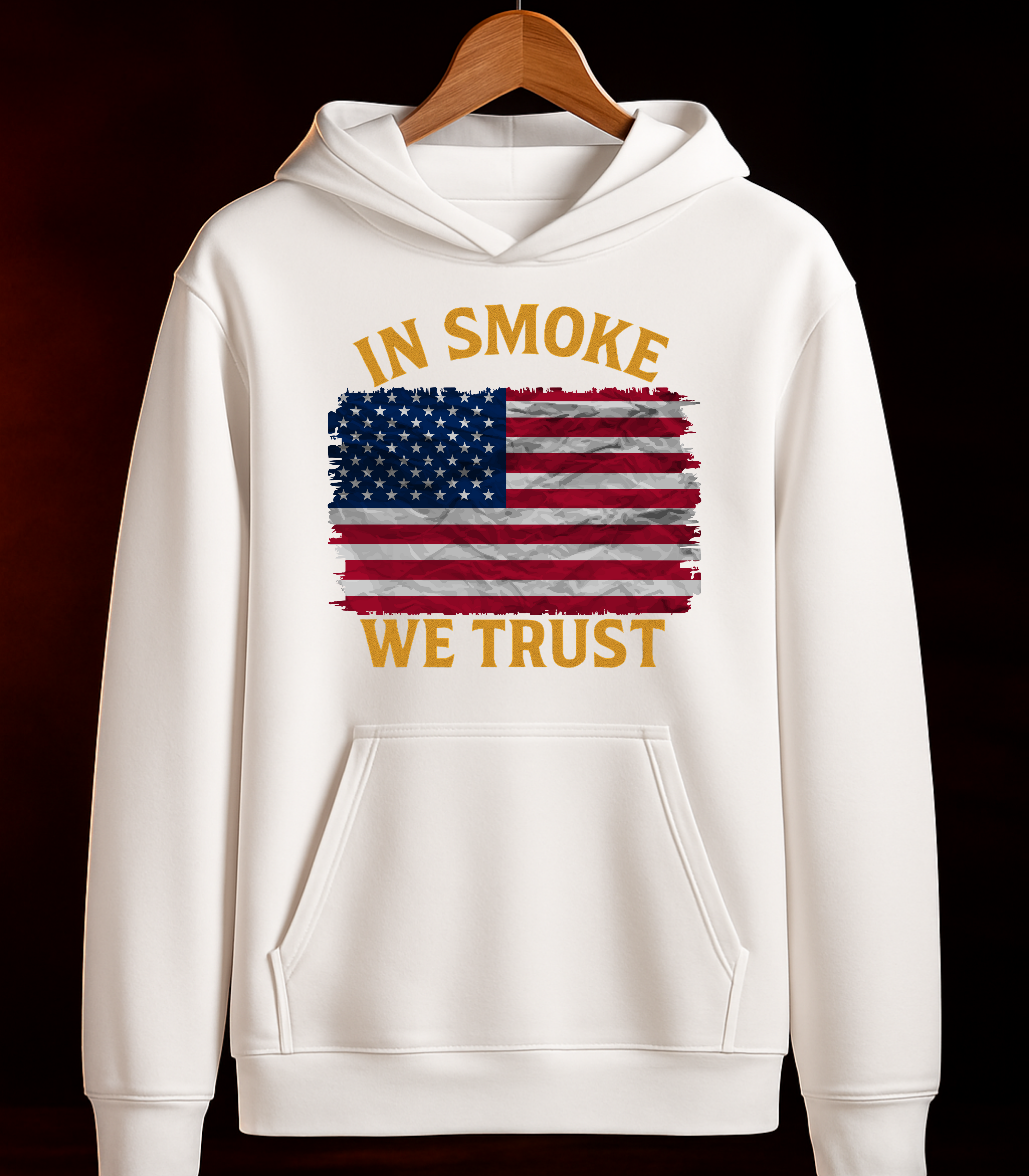 🔥 MOLETOM "IN SMOKE WE TRUST" — Preto ou Branco | 100% Algodão | Tamanhos PP ao 3G 🔥