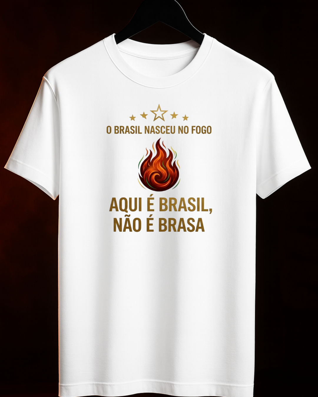 Camiseta Aqui é Brasil não é Brasa | Smokey Wear