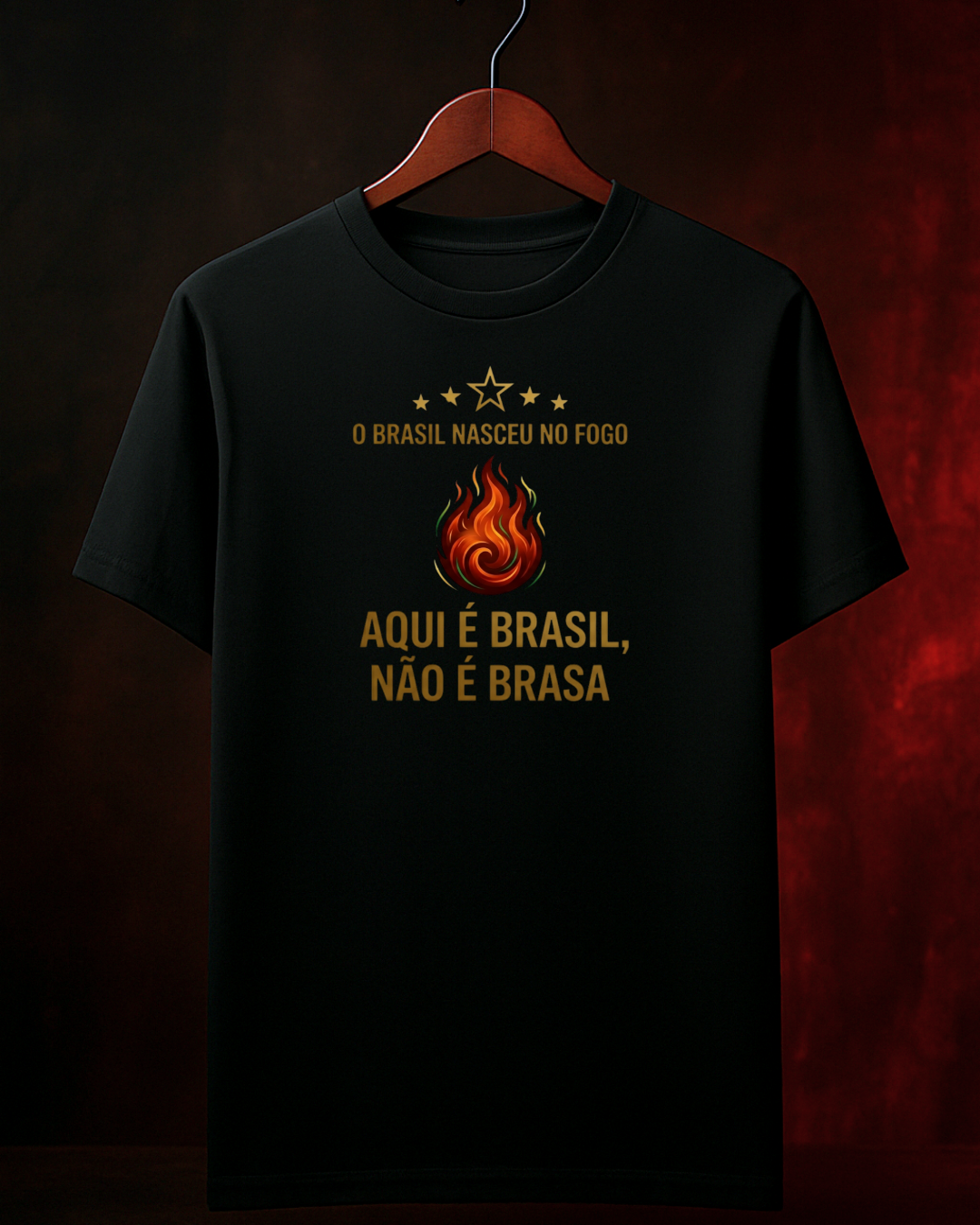 Camiseta Aqui é Brasil não é Brasa | Smokey Wear