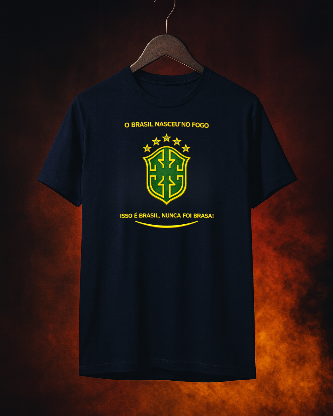 Camiseta Brasil Nunca Foi Brasa | Smokey Wear