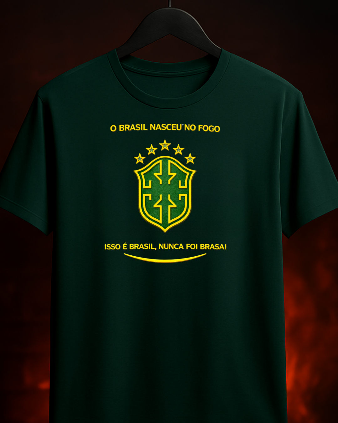 Camiseta Brasil Nunca Foi Brasa | Smokey Wear