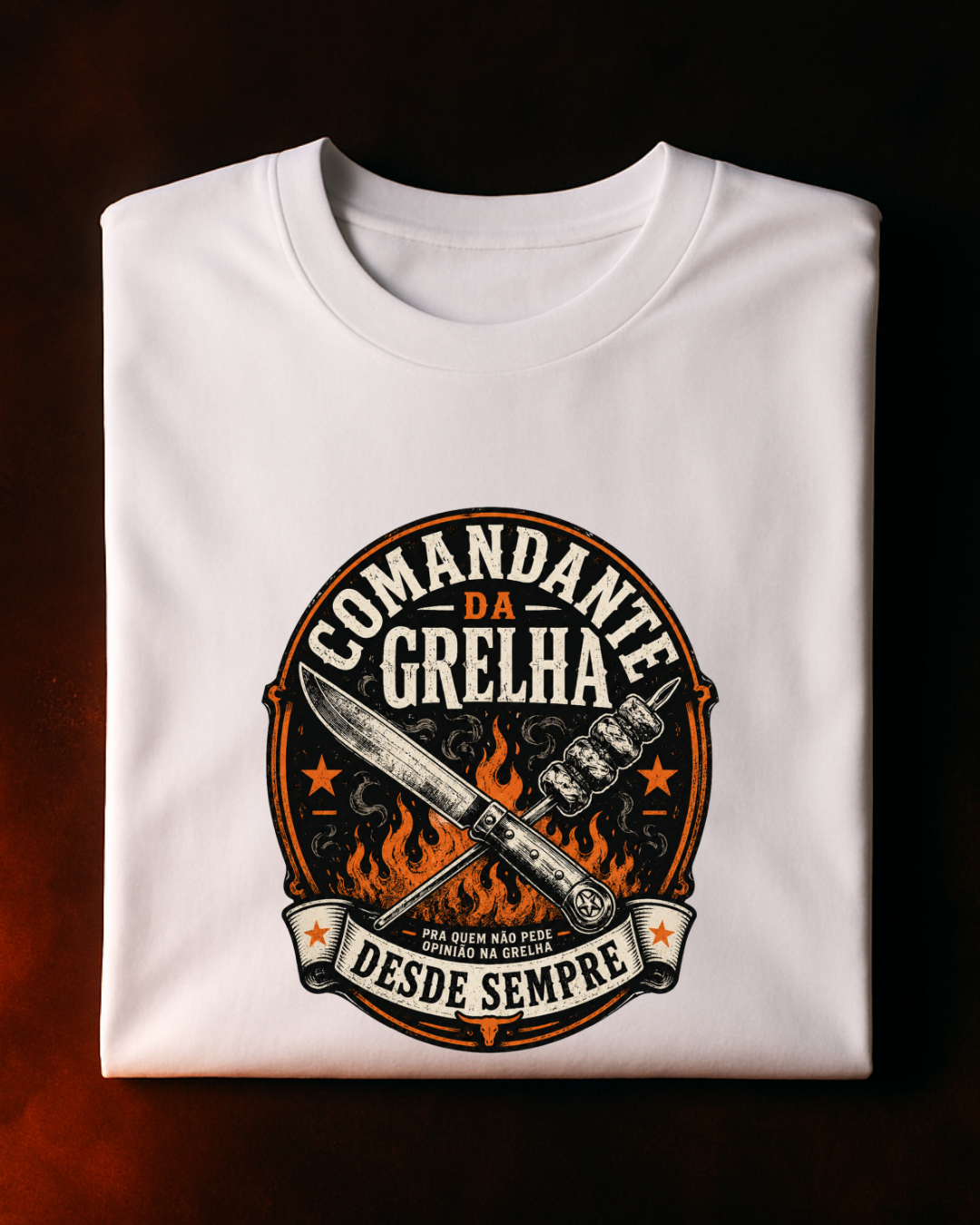Camiseta Comandante da Grelha | Smkey Wear
