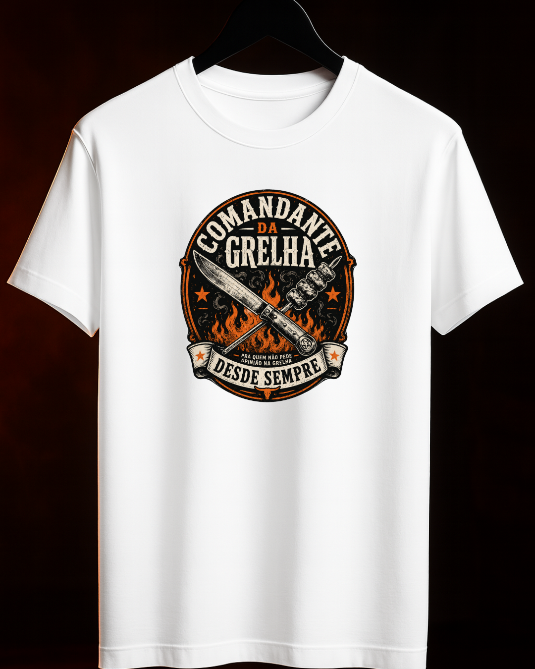 Camiseta Comandante da Grelha | Smkey Wear