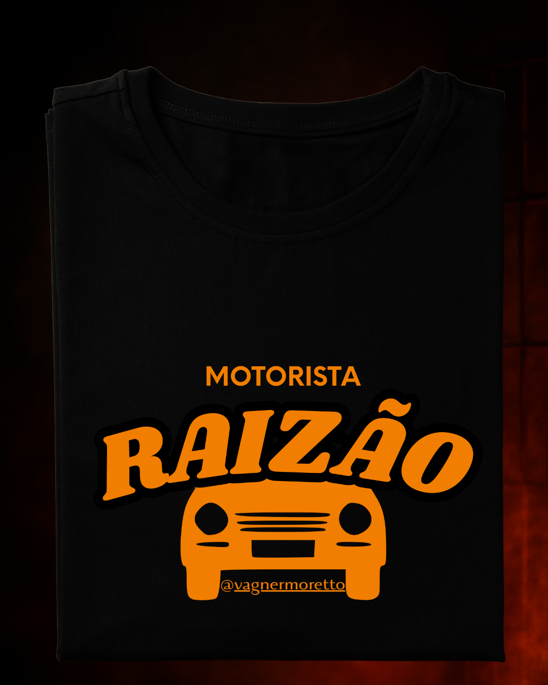 Camiseta “MOTORISTA RAIZÃO” | Preta ou Branca | 100% Algodão | P ao 4G