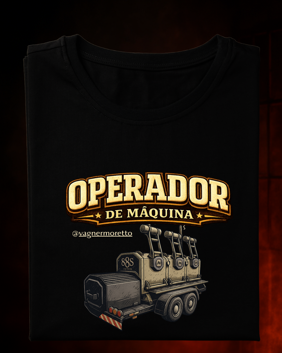 Camiseta Operador de Máquina detalhe estampa - Smokey Wear