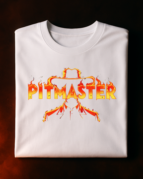 Camiseta Cowboy Fire Smokey Masculina Preta Algodão 100% Estampa Churrasco. Tamanho P ao 4G