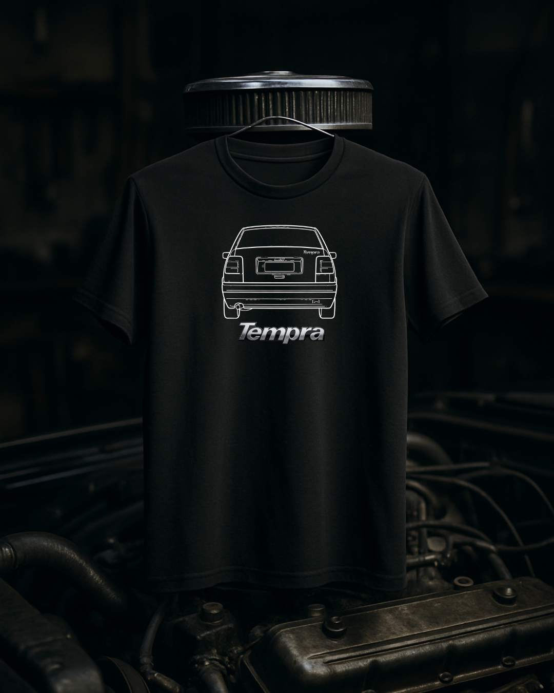 Camiseta Fiat Tempra Line Art modelo masculino - Smokey Wear