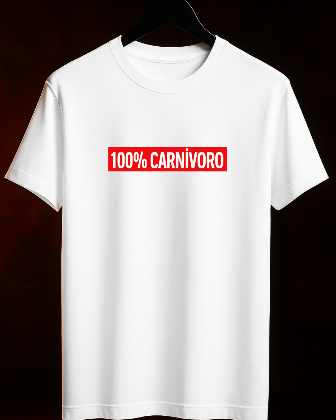 Camiseta 100% Carnívoro Absoluto modelo masculino - Smokey Wear