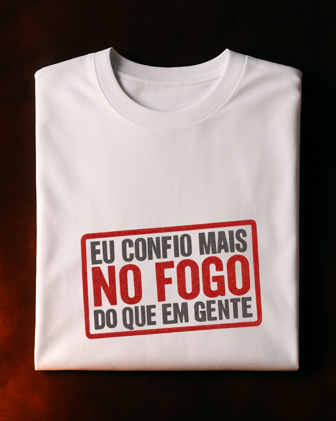 Camiseta Fé no Fogo Branca | Smokey Wear