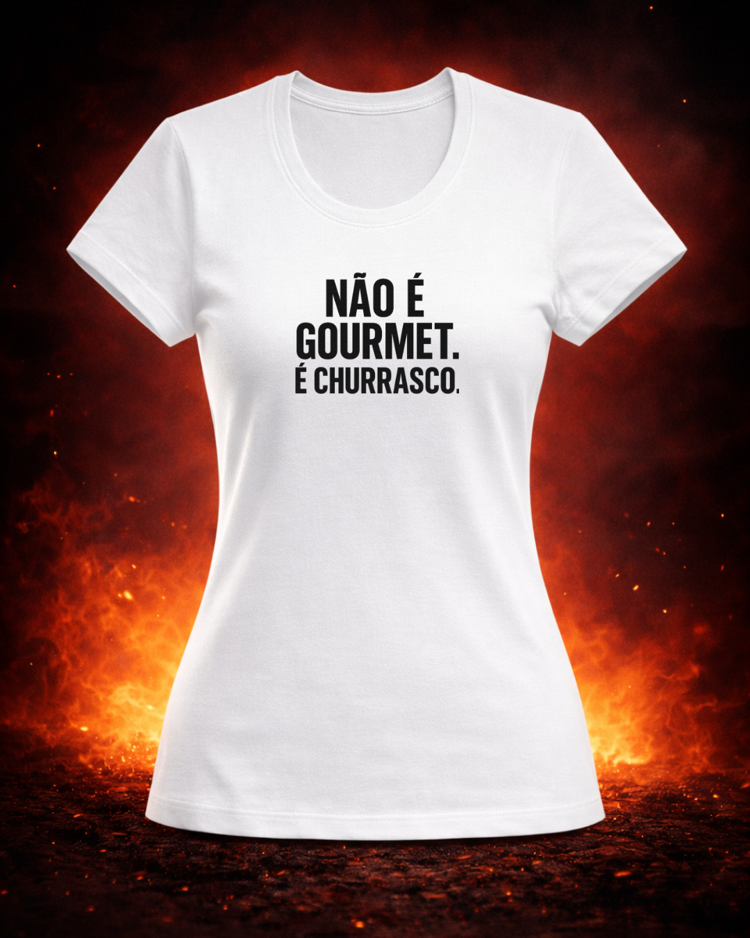 Camiseta É Churrasco Branca | Smokey Wear