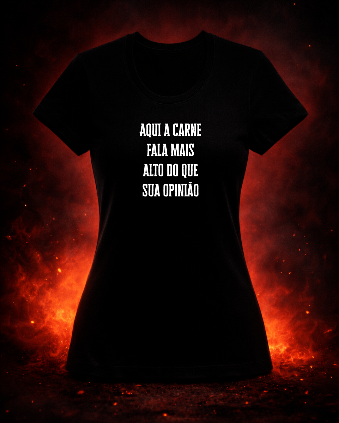 Camiseta Sua Opinião detalhe estampa provocativa - Smokey Wear