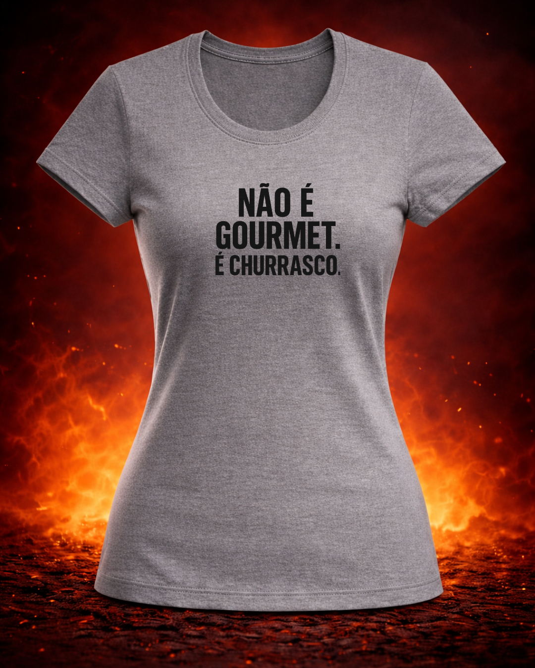 Camiseta É Churrasco Branca | Smokey Wear
