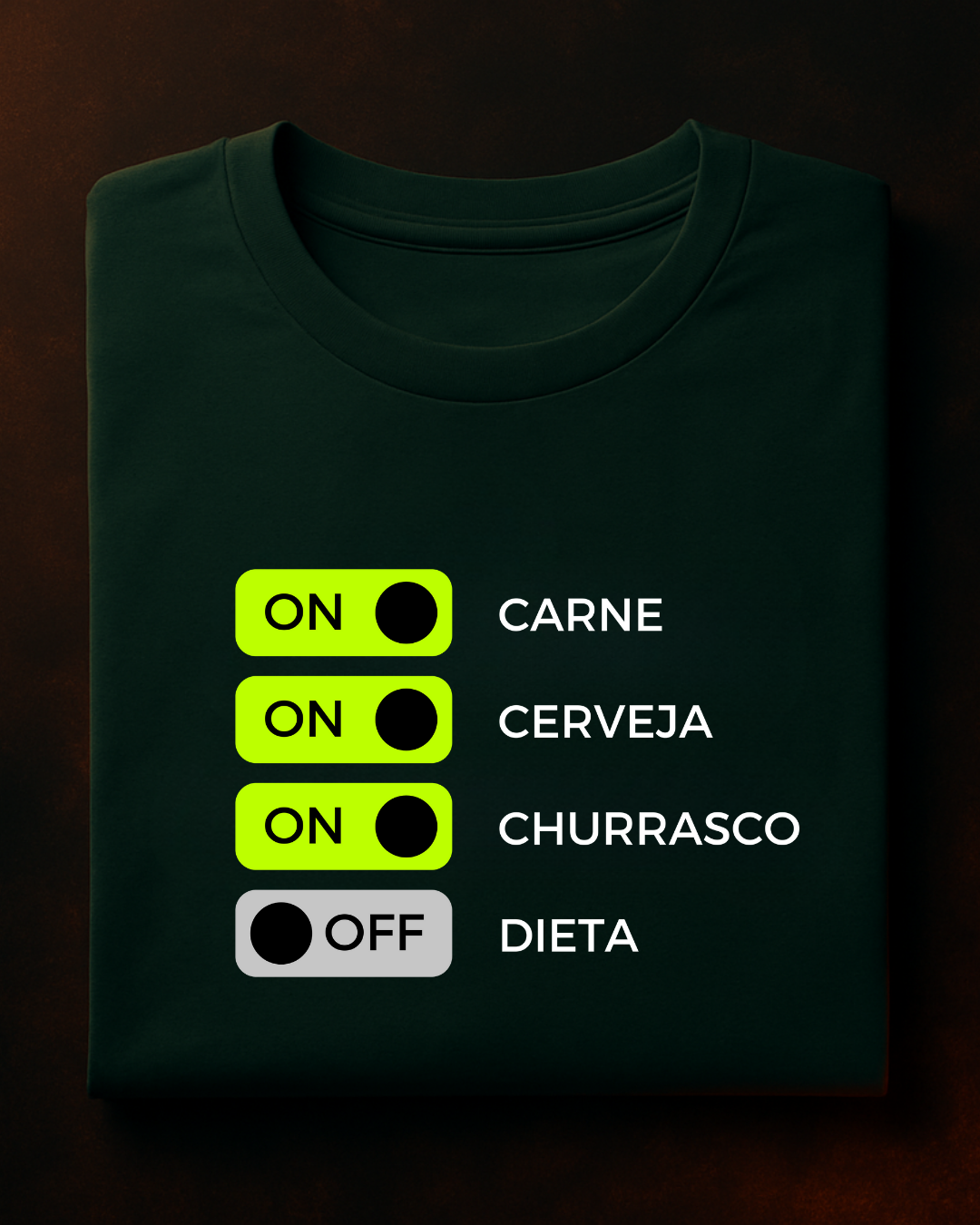 Camiseta Só o Essencial Masculina Preta Algodão 100% Estampa Churrasco Tamanhos P ao 4G