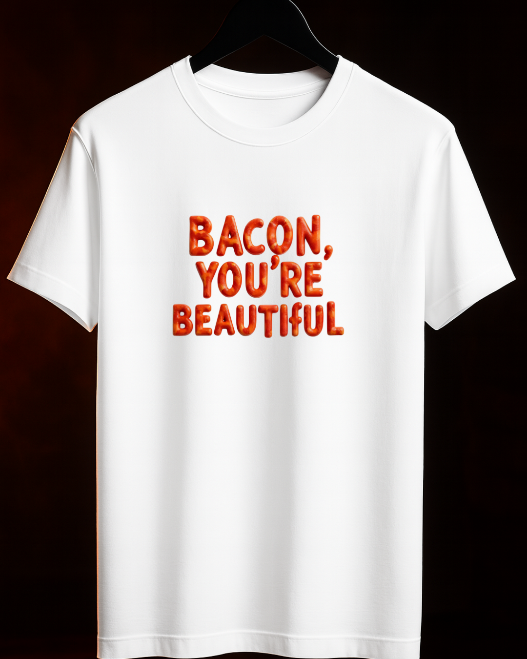 CAMISETA "BACON IS MY TYPE" — CORES: Preta/Branca/AZUL MARINHO/ VERDE | 100% Algodão | Tamanhos P ao 4G
