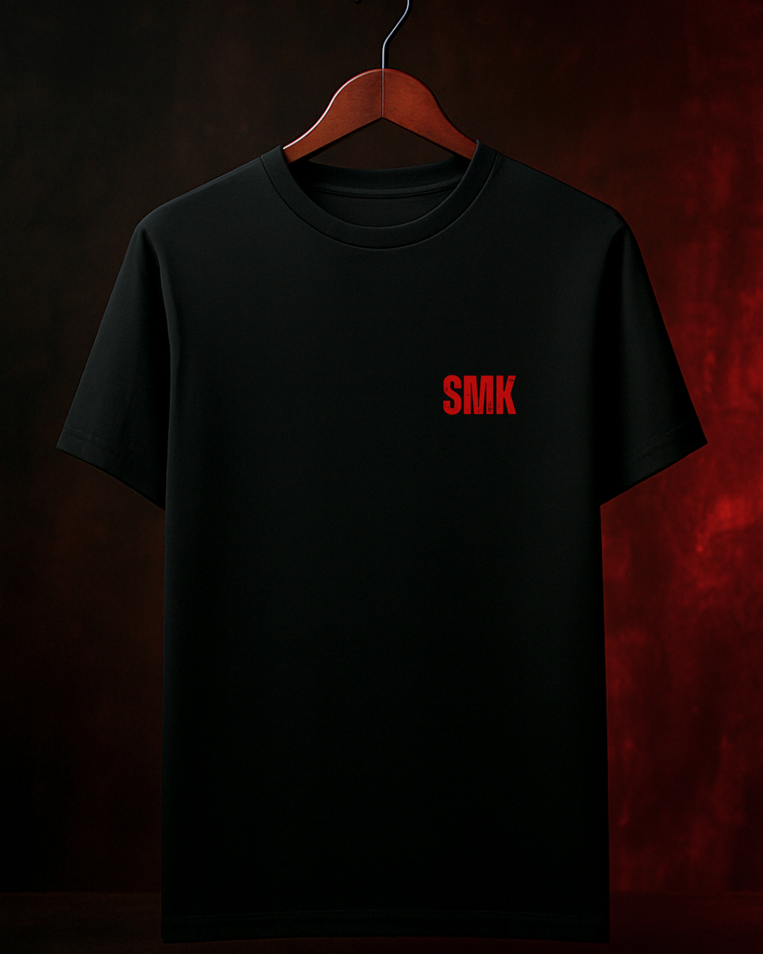 Camiseta SMK Redline Masculina Preta/Branca Algodão 100% Estampa Churrasco. Tamanhos do P ao 4G