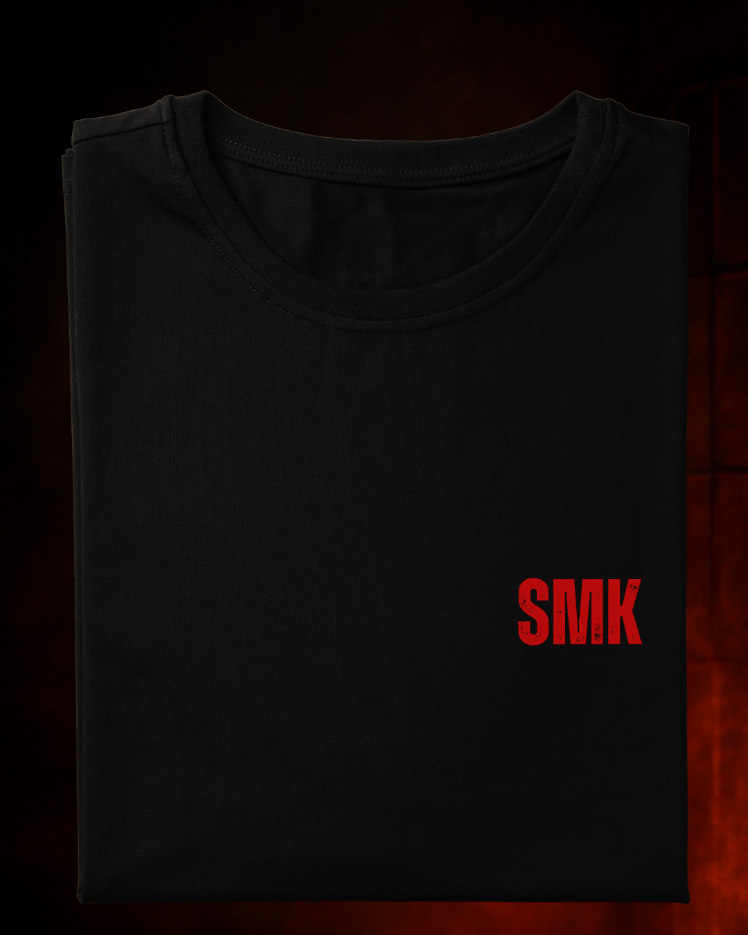 Camiseta SMK Redline Masculina Preta/Branca Algodão 100% Estampa Churrasco. Tamanhos do P ao 4G