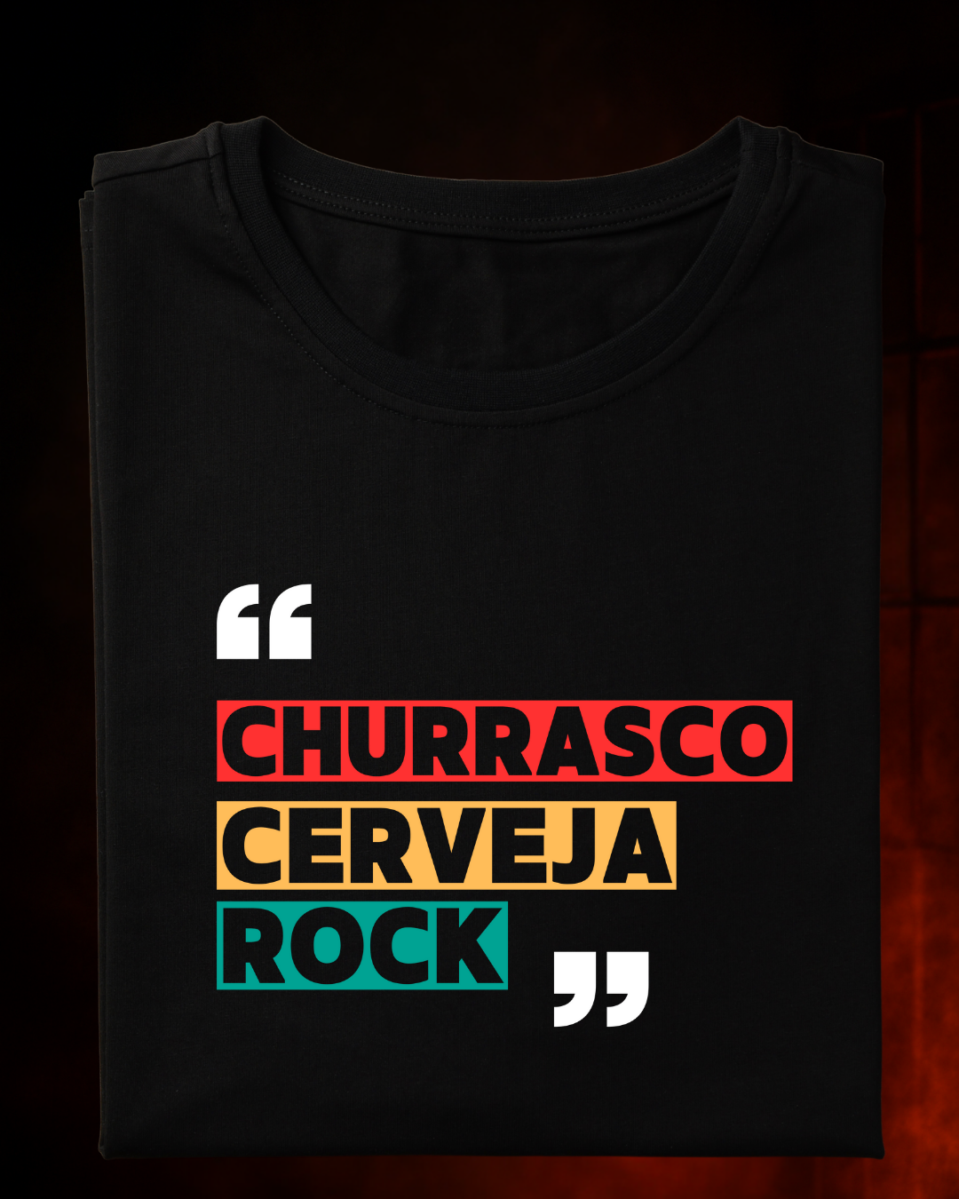 Camiseta Churras e Rock Beer detalhe estampa - Smokey Wear