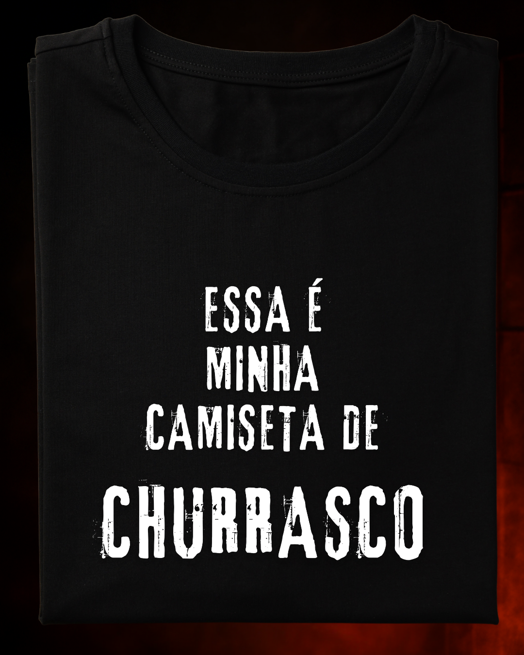Camiseta Traje de Gala Smokey Masculina Preta Algodão 100% Estampa Churrasco Tamanhos P ao 4G