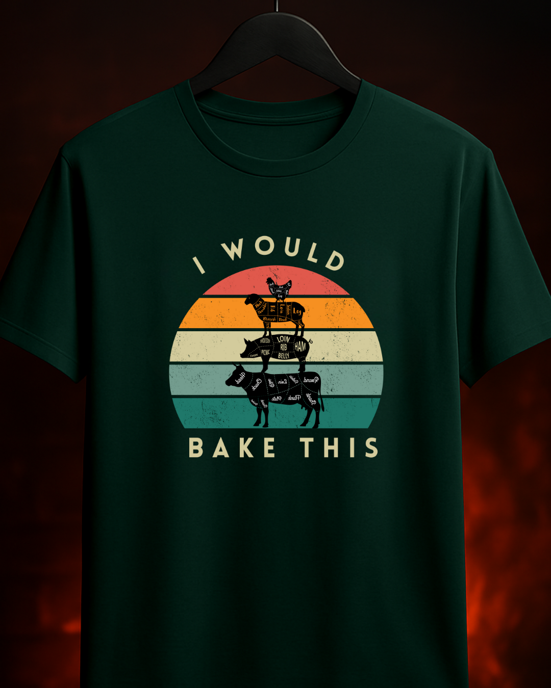 Camiseta I Would Bake This detalhe estampa BBQ - Smokey Wear
