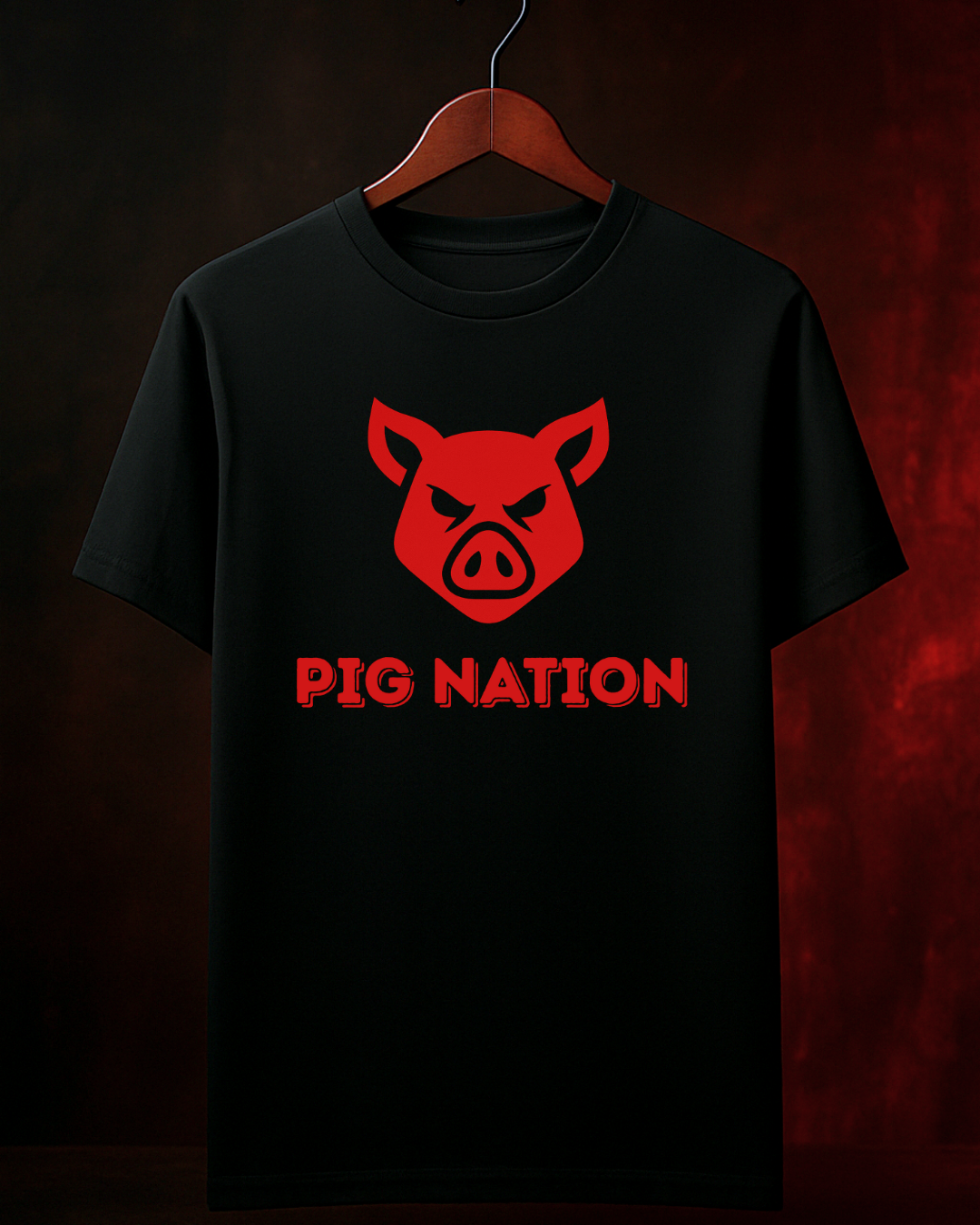🔥 CAMISETA "PIG NATION OG" —PRETA OU BRANCA | 100% ALGODÃO | TAMANHOS P AO 4G 🔥