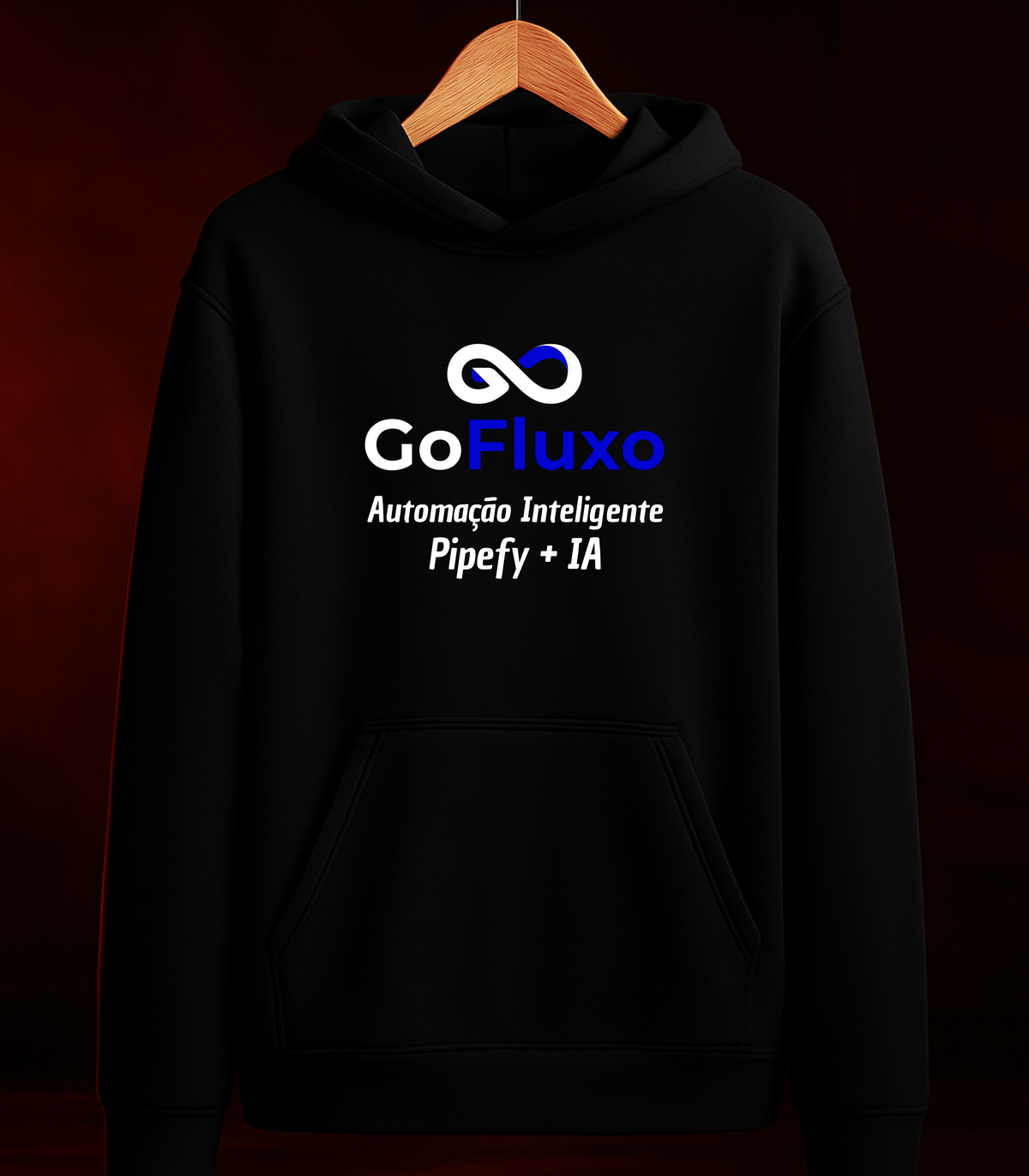 🔥 MOLETOM "GOFLUXO 01" — Preto-  Algodão 100%. Tamanhos P ao 4G